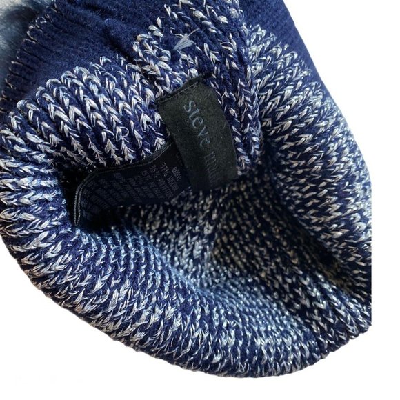 Steve Madden Lurex Rib-Knit Beanie with Faux Fur - Picture 4 of 4